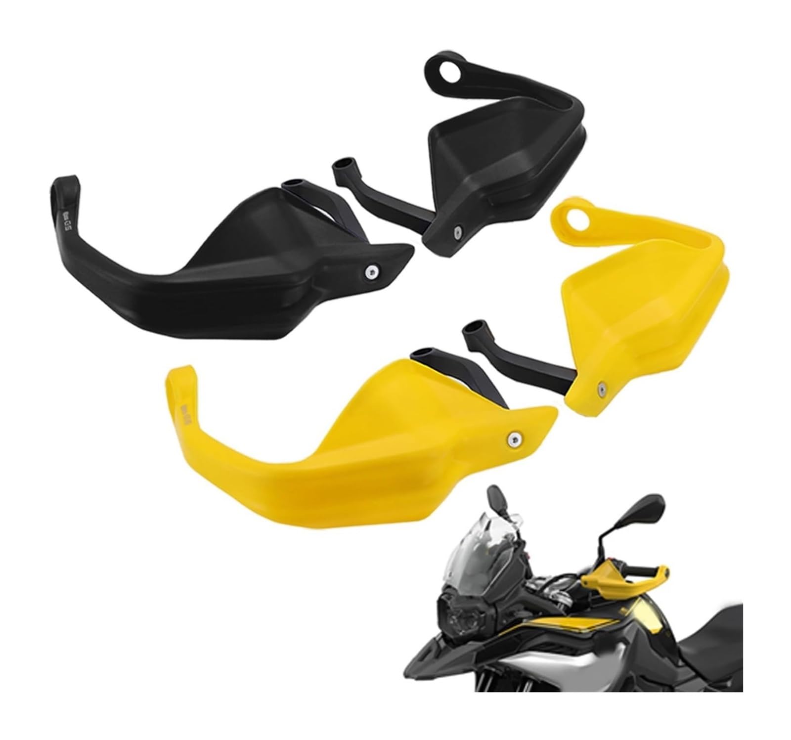 Motorrad Handprotektoren Für B&MW S1000XR S 1000XR S1000 XR 2014-2023 Handprotektoren Schutz Motorradlenker Handschutz Schild Handprotektoren Schutz Lenkerschutz(Schwarz)
