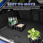 4 PCS Multipurpose Cargo Organizer Blocks, Plastic Trunk Storage Organizer Blocks for Felt Carpet, Space Saving Cargo Trunk Divider Adjustable Blocks for Truck SUV Van - Image 6