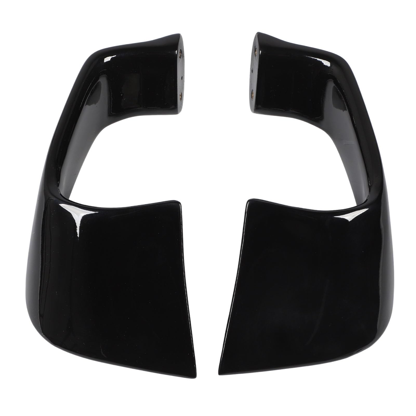 Spoiler à ailes fixes aérodynamique moto noir brillant pour carénage avant - 8