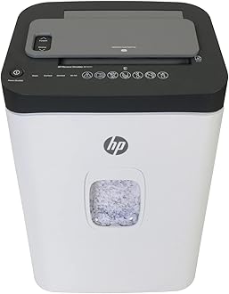 HP - Paper Shredder Micro Cut, 200-Sheet Auto Feed, Shreds Credit Cards & Staples, Heavy Duty Paper Shredder for Home Use with 7.4 Gallon Basket