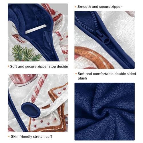 Christmas Hot Drink Mug Girls Fleece Jacket Girls Fall Jacket Girls Zip Up Hoodie Girls Sherpa Jacket 2-10T3