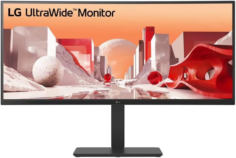 LG 34인치 34BA85QE-I 울트라와이드 QHD 곡선형 IPS 모니터, 내장 FHD 웹캠 및 USB C타입 — 사진 1