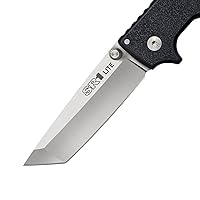 Vista 4 de Cold Steel SR1 LITE Tanto Point / 9 3/8 pulgadas en total / hoja de 4 pulgadas / 0.189 in de grosor / acero 8CR13MOV embalado, negro