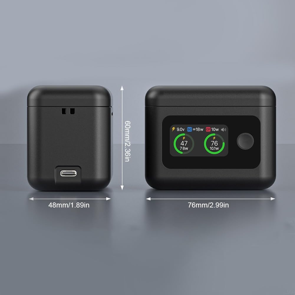 Hub di ricarica, caricabatterie per Insta360 X5, ricarica rapida da 27 W con display a LED, stazione di alimentazione a doppio slot, custodia portatile da viaggio