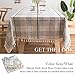 ColorBird Embroidery Checkered Tassel Tablecloth Heavy Weight Cotton Linen Plaid Dust-Proof Table Cover for Kitchen Dinning Tabletop Decoration (Rectangle/Oblong, 55 x 70 Inch, Gray/White)