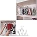 Transparent Dust Bag Clear Purse Organizer Dustproof Handbag Wardrobe Hook Holder (5.9’’15.4’’13’’)