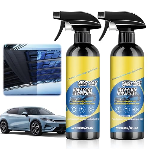 2Pcs Nano Quick Coat Restore Coating Spray 2026 New Advanced Automobile Quick-Acting Coating Agent Quick Effect Coating Agent for Car Dust Proof and Glazing Effects Long-Lasting Car Showroom Gloss