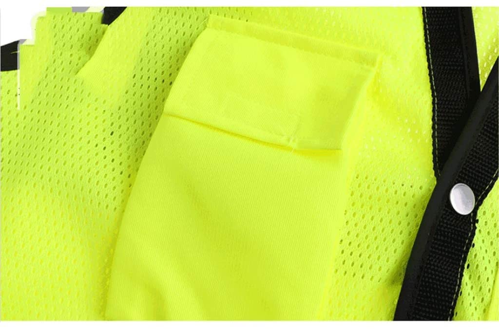 Gilet réfléchissant Haute visibilité pour Les activités Nocturnes en Plein air ou la Construction Gilet de Travail Respirant pour Femmes et Hommes