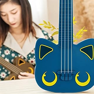 Ukulele Cute Cat Shape Guitar Beginner Concert Children Musical Instrument Ukulele Children Gift Easy to Learn Guitar (Color : Blue) (Green) - Les Beatles, Paul McCartney, John Lennon, RIngo Starr, George Harrison Ukulele Cute Cat Shape Guitar Beginner Concert Children Musical Instrument Ukulele Children Gift Easy to Learn Guitar (Color : Blue) (Green) – Image 3
