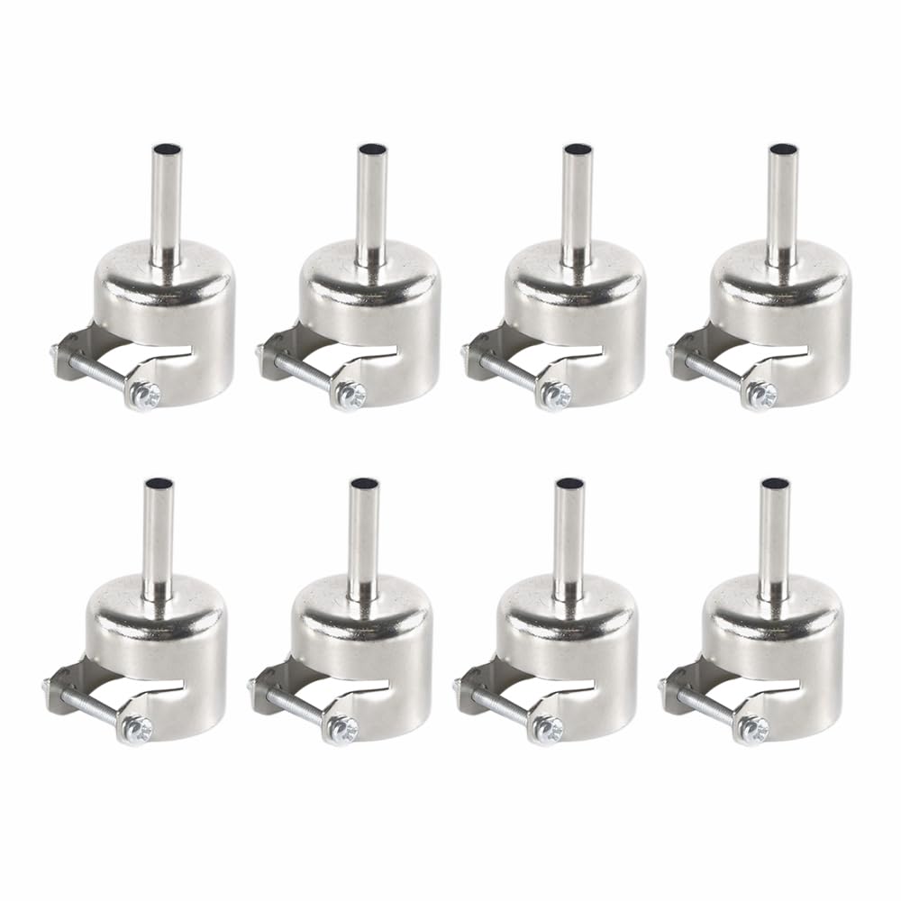 8 Pcs Heat Gun Nozzle Tips Hot Air Nozzle Kits for a Variety of Hot Air Soldering Station