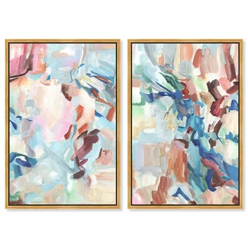 Winds of Creation Set �L�����o�X�v�����g �u���[���ۃE�H�[���A�[�g�Z�b�g Art Remedy�A�S�[���h�t���[���A16 x 24