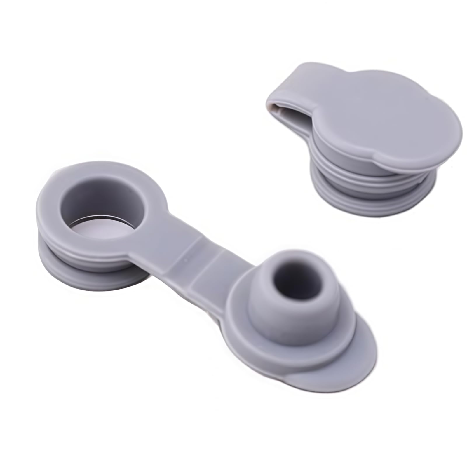 10Pcs Universal Silicone Sealing Bottle Straw Hole Grommets Stopper Lids Straw Plug Replacement 20/30Oz Thermos Cup, Wine Stoppers, Wine Stoppers and Pourers (Grey)