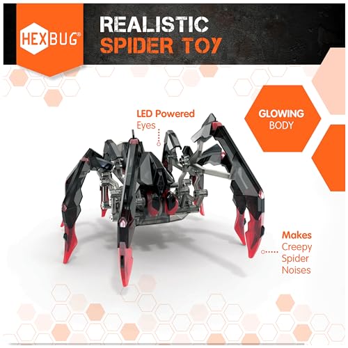 HEXBUG Remote Control Black Widow, Rechargeable Robot Spider Toys for Kids, Adjustable Robotic Black Widow Figure STEM Toys for Boys & Girls Ages 8 & Up - Thumbnail 3