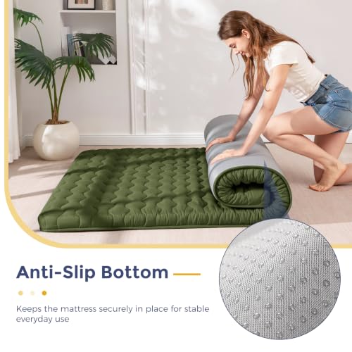 Image of MAXYOYO Japanese Floor Futon Mattress Full Size, 3 inch Thicken Mattress