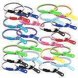【Matériau haute qualité】 Ces bracelets à fermeture éclair sont fabriqués en matériau plastique durable POM, qui a une longue durée vie. Ils ne se décolorent pas et ne se cassent pas facilement même si les enfants les utilisent tous les jours. Vous pouvez faire confiance à leur qualité.