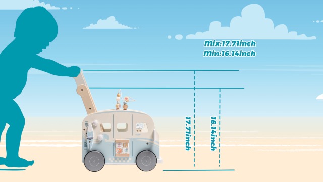 Amazon.com: ROBOTIME Wooden Baby Walker, Baby Push Walker, Baby