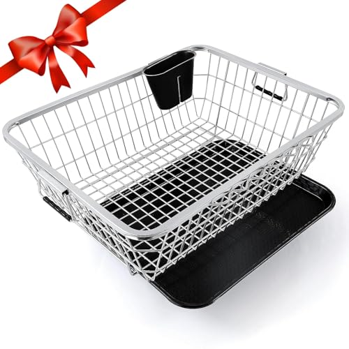TEKCOOL Stainless Steel Utensils Basket Drainer & Dish Drainer Ba...