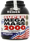 Weider Weight Gainer Mega Mass 2000, Vanille, 3000 g