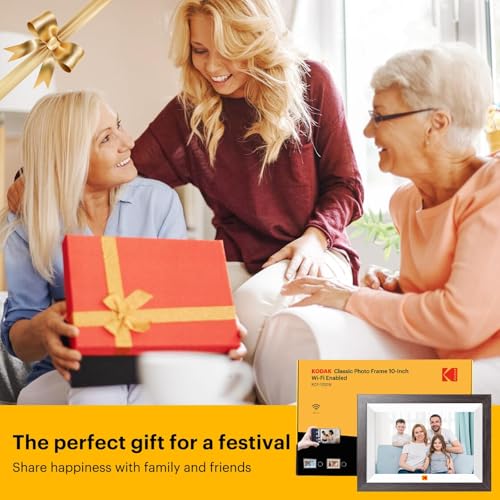 KODAK 10.1 Inch WiFi Digital Picture Frame with 32GB Storage, Electronic Smart Digital Photo Frame 1280x800 IPS Touch Screen, Auto-Rotate, Share Moments Instantly Gifts for Women Mothers Day Christmas - Image 7