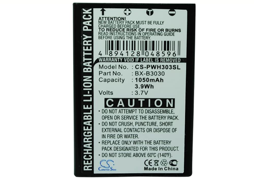 Replacement Battery for WX-H3030,WX-T3020,Attune 3020,Attune 3050,WX-H3050,fits BX-B3030,WX-B3030,CE-3030