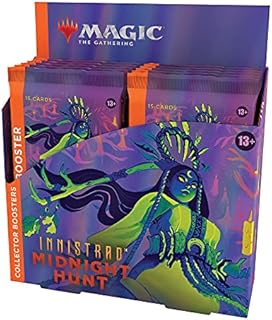 Magic: The Gathering Innistrad: Midnight Hunt Collector Booster Box | 12 Packs (180 Magic Cards)