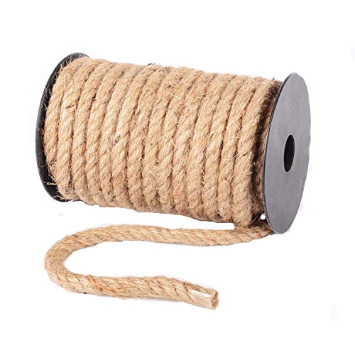 Preisvergleich Produktbild Advantez Natürliches Jute-Seil, Sackleinen, Hanf, 8 mm dick