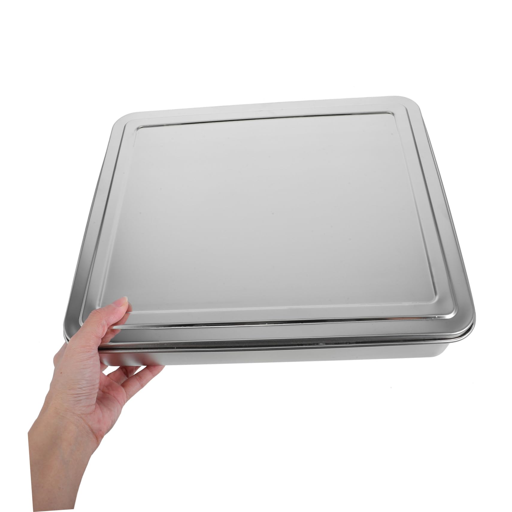 BESTOYARD Backform mit Deckel Rechteckige Kuchenform Abgedecktes Backblech für Kuchen Brot Aufläufe Tiramisu Vielseitig Einsetzbarer Backbehälter für Ofen und Transport