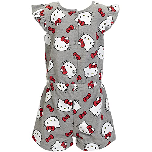 Hello Kitty Toddler Girls French Terry Sleeveless Romper Grey 2T #TOP1