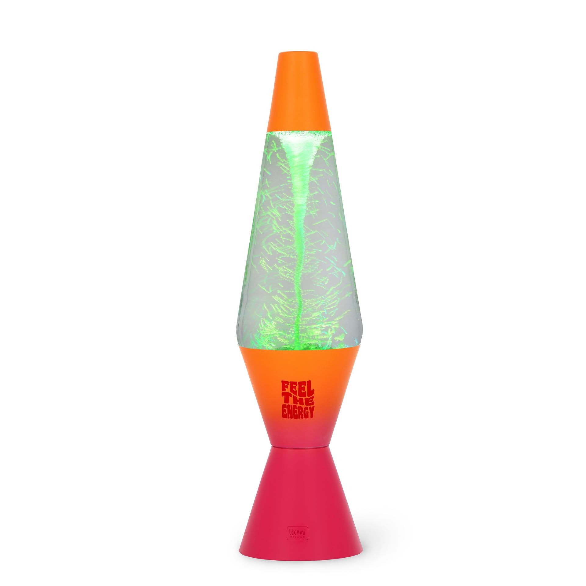 Legami - Lámpara LED Tornado Feel The Energy, luz multicolor, efecto luminoso, cable de alimentación USB/DC incluido, solo para uso interior, 9 x 37 cm
