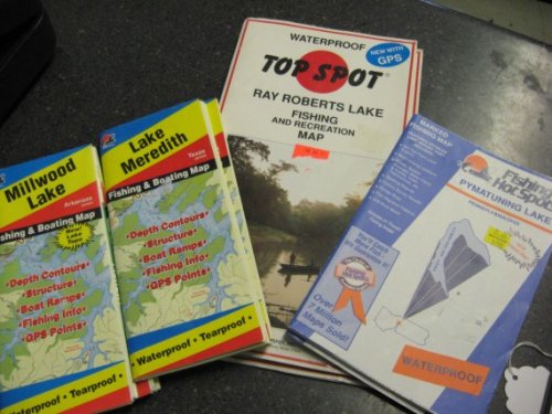Millwood Lake Arkansas Fishing & Boating Map Waterproof
