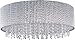 ET2 E23132-10PC Spiral Curled Metal Tubing with K9 Crystal Round Flush Mount Ceiling Lighting, 10-Light Xenon 400 Watts, 9"H x 22"W, Polished Chrome