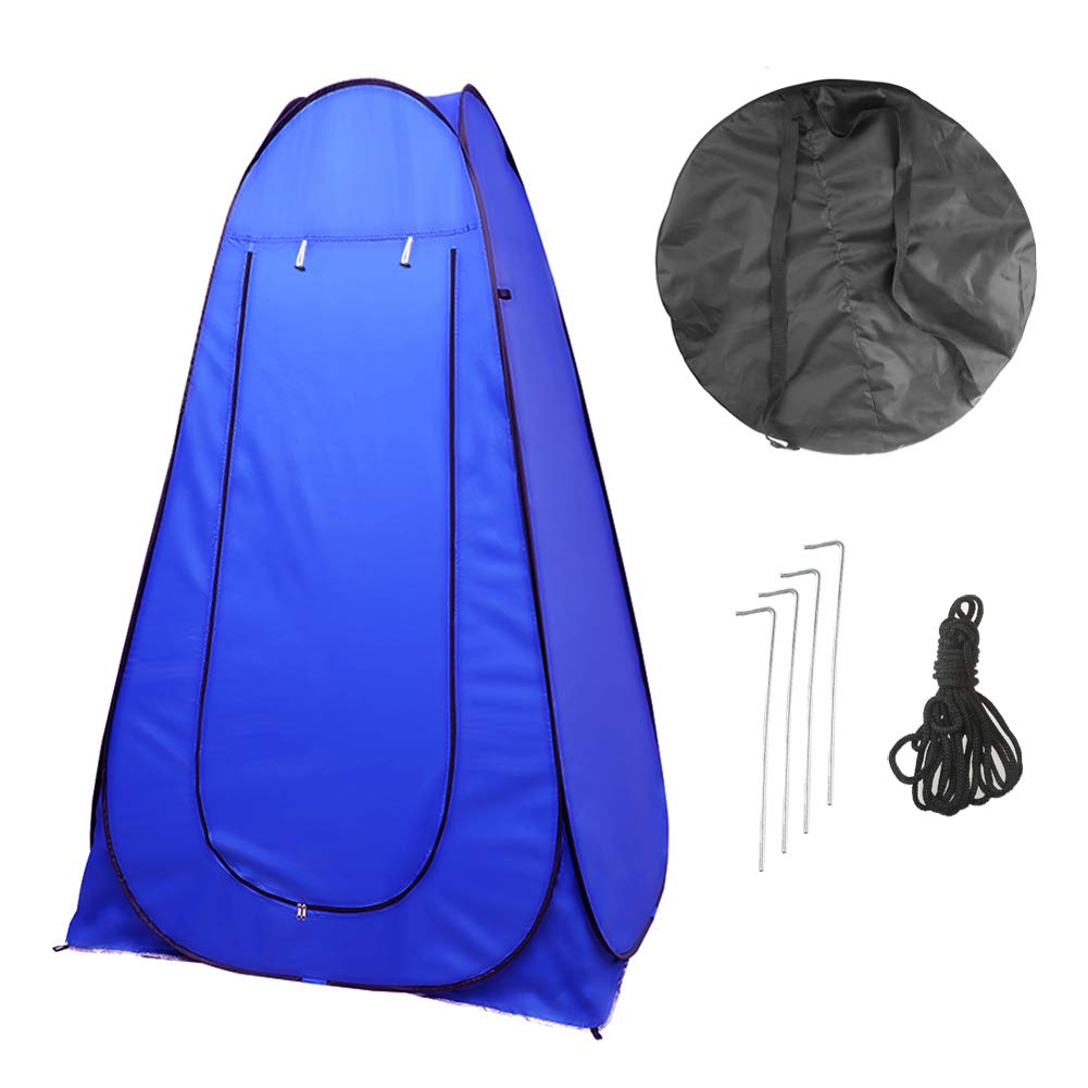 Tente Vestiaire Portable Pliable 130x120cm - Pour Plage, Camping, Changement Rapide, Tissu Satiné Respirant, Avec Sac