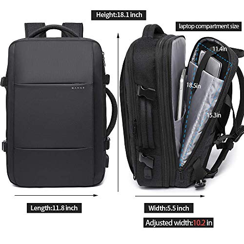 35L Travel Backpack for Men,Flight Approved Carry On Backpack for International Travel Bag, Water Resistant Durable 17-inch Laptop Backpacks,Large Daypack Business Weekender Luggage Backpack for Women