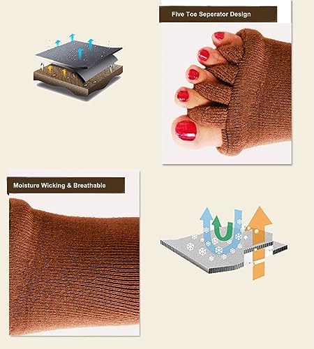 Image of Foot Alignment Socks women 5 Finger Toe Separator for Men & Women (Free Size | Black) Plantar Fasciitis Leg Foot Pain Relief Bunion Corrector Hallux Valgus, Orthopaedic socks for Office, Yoga, Gym( 2026 UPDATE)