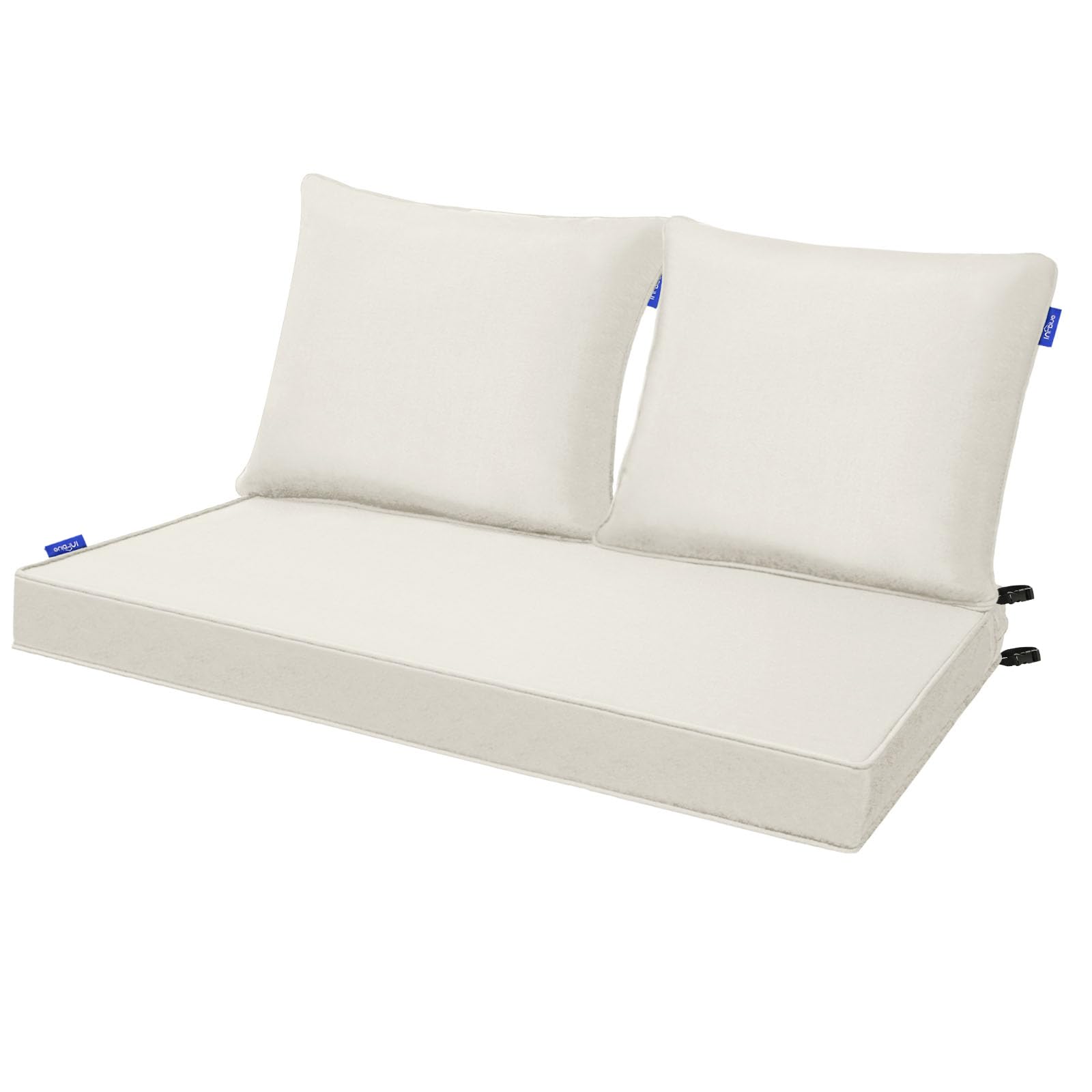 INFBLUE Loveseat Cushion Set Solid Beige