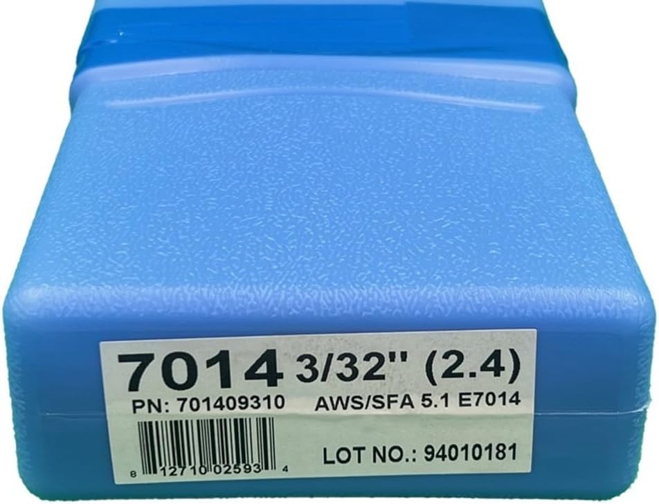7014 Welding Rod 3/32", E7014 Stick Welding Electrodes 5Lbs Stable Arc E7014 3/32" - (3/32" 5 Pound Box) E7014-094-5