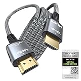Certified HDMI 2.1 Cable 6FT, 8K HDMI eARC Cord for Home Theater, 48Gbps &...
