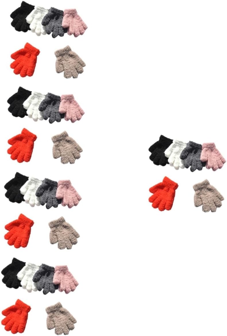 VALICLUD 's Anti-freezing Gloves Glowing Gloves for Mittens Ages - Hat Small Warm Driving Gloves Winter Gloves