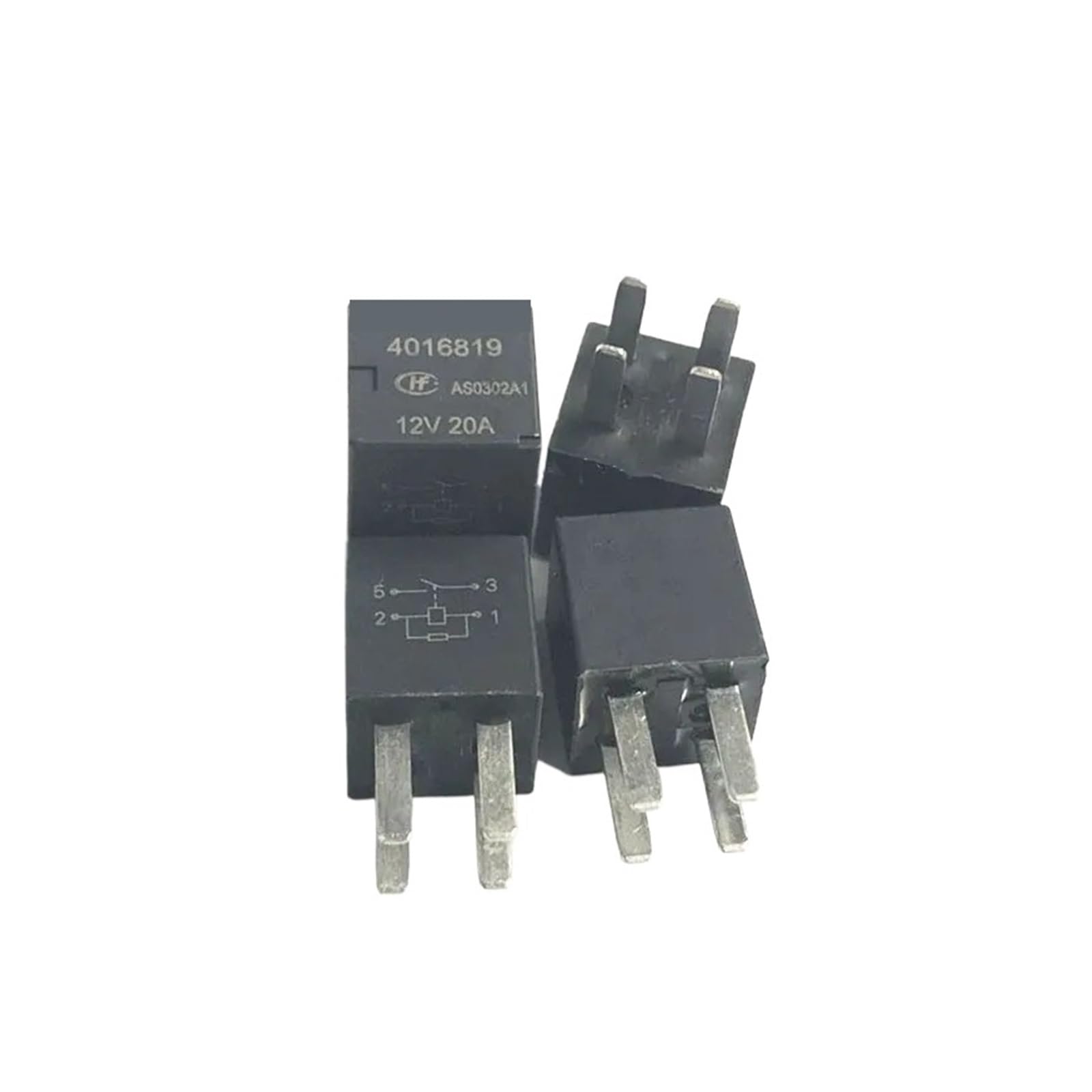 POWTAXBJGD CAR Relay 4016819 12V 4016819-12V 12VDC DC12V 12V 20A 4PIN(5PCS)