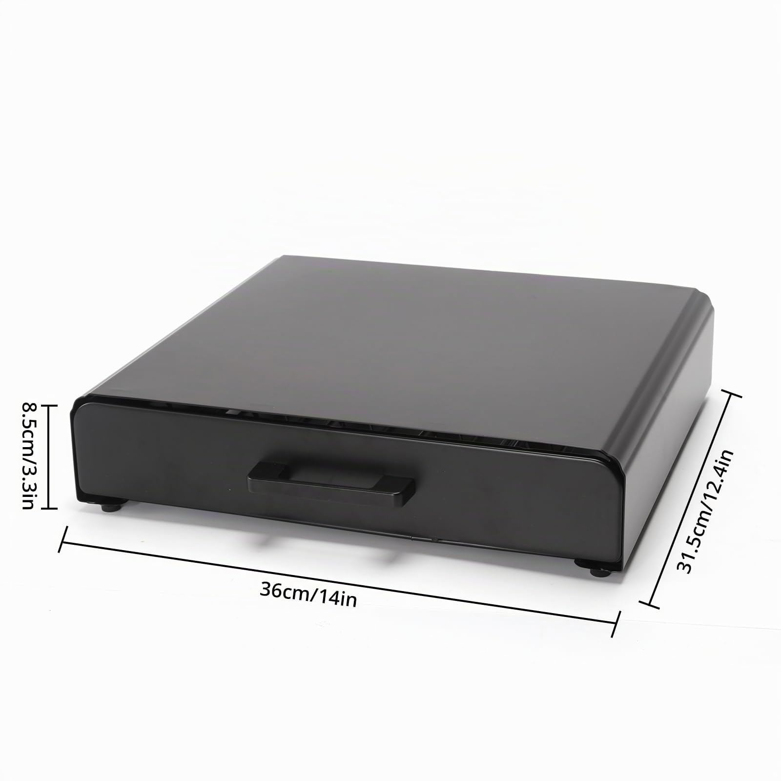 Porte-capsules compatible avec les capsules Nespreso Originalline, rangement pour 40 capsules de café, en métal, noir.