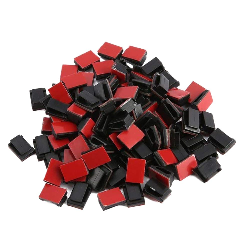 Clip adesive da 600 Pezzi Morsetti per Cavi Porta Fascette per Organizer per Auto