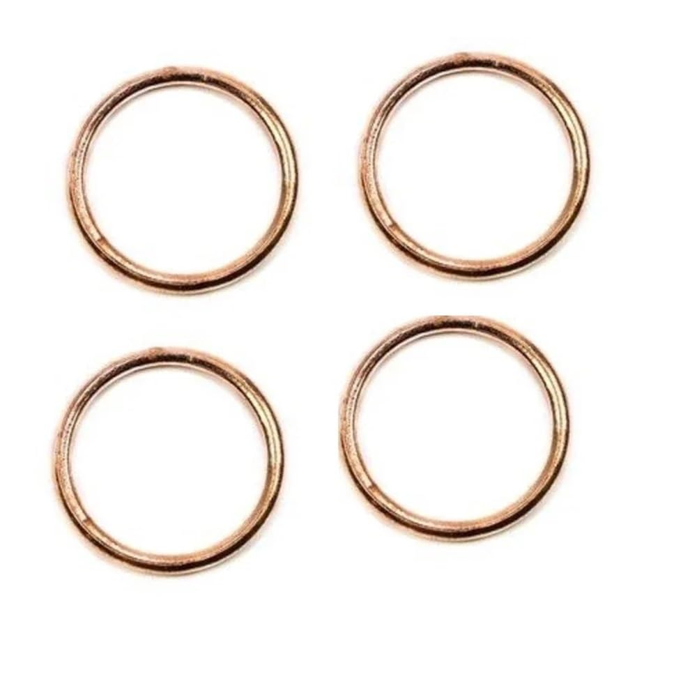 Junta de tubo de escape de motocicleta compatible con GPZ1000 RX 1986-1988 GPZ 1100 EF 95-00 GPZ500 S 1987-2004(4pcs)