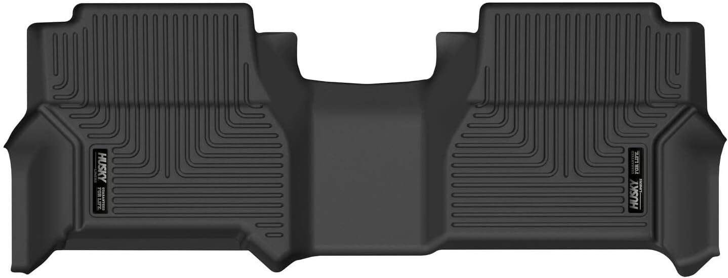 Husky Liners X-act Contour Floor Mats | Fits 2008-2021 Nissan Frontier Crew Cab, 2009-2012 Suzuki Equator Crew Cab | 2nd Row, 1-pc Black - 54991
