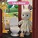MITCIEN Dollhouse Kit Playset Little Critters Bunny Dolls for Girls with Swimming Pool and Slideside Family Toys for Toddler 5 Year+ Old Girl