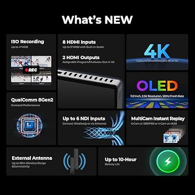 YoloLiv YoloBox Extreme, All-in-One Multicam 4K Live Streaming Switcher with 8 HDMI & 3 USB & 6 NDI Inputs, 2 HDMI Out, 4K ISO Recording, for Facebook, YouTube, RTMP/SRT