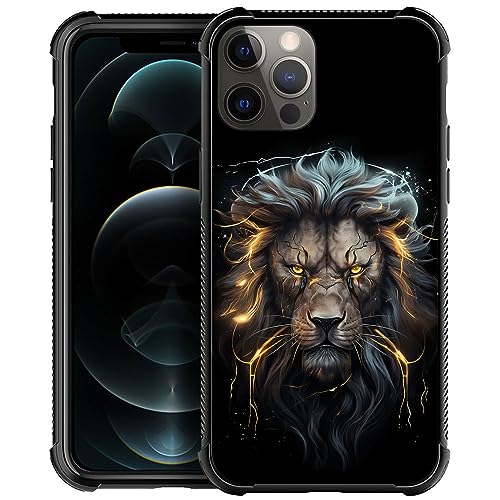 Coque iPhone 13 Mini lion pour hommes garçons filles look urbain chic
