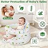 Inflatable Baby Seat for 3-36 Months, Baby Seats for Infants for Sitting Up with Back Support Built in Air Pump, Surround Sit Me Up Floor Seat for Baby Chair for Learning Sit, Feeding (Dinosaur) #3