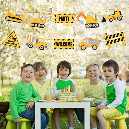10 Pcs Construction Themed Party Cardboard Cutout Porch Banner Sign Decoration Supplies For Kids Baby Birthday Party Bath Decoration #TOP5