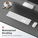 OLIXIS Computer Desk Home Office 48 Inch Writing Study Work Desk with Storage Bag, Headphone Hooks, Large Simple Modern Wood Kids Student PC Table - Black - Image 4