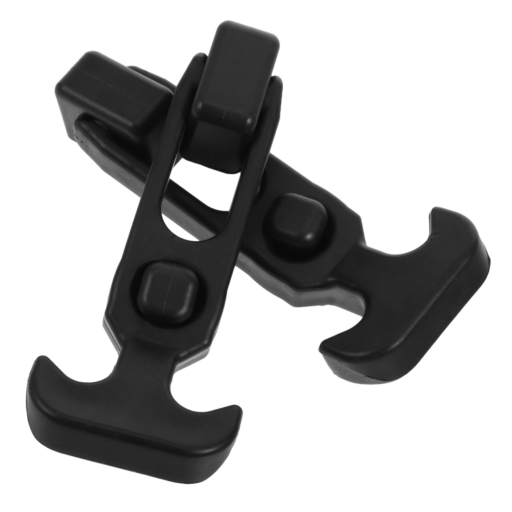 HOLIDYOYO 2pcs Rubber Buckle Latch for Boat Hatch T-Handle Hasp Latch for Toolbox Heavy Duty Engine Hood